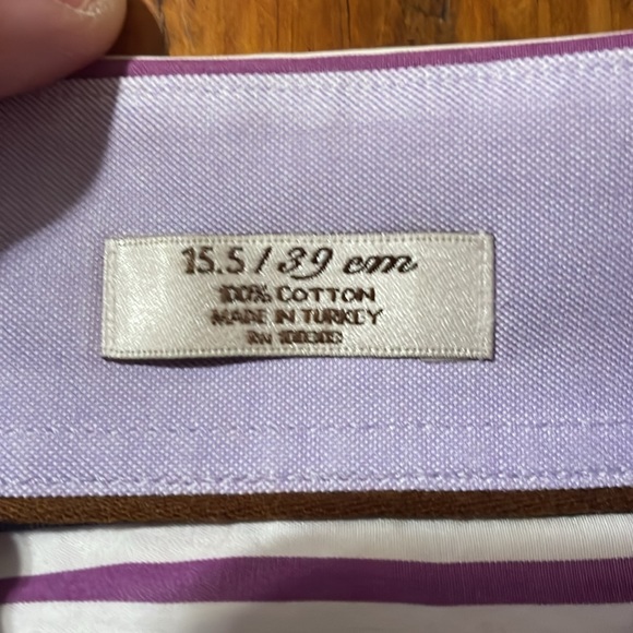 Peter Millar Dress Shirt 15.5/39cm Mens - Picture 3 of 8